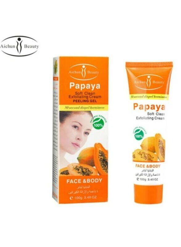 

Aichun Beauty Papaya Exfoliating Cream Scrub Peeling Gel, 100gm