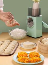 Vegetable Cutter High Quality and Multifunctional Rotary Grater, Light Green