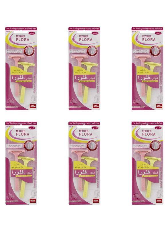 

Feather Flora Shaving Razors, 6 Pieces