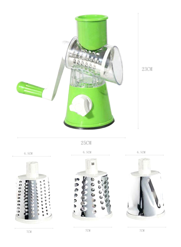 Multifunction Vegetable Cutter Rotary Grater, Multicolour