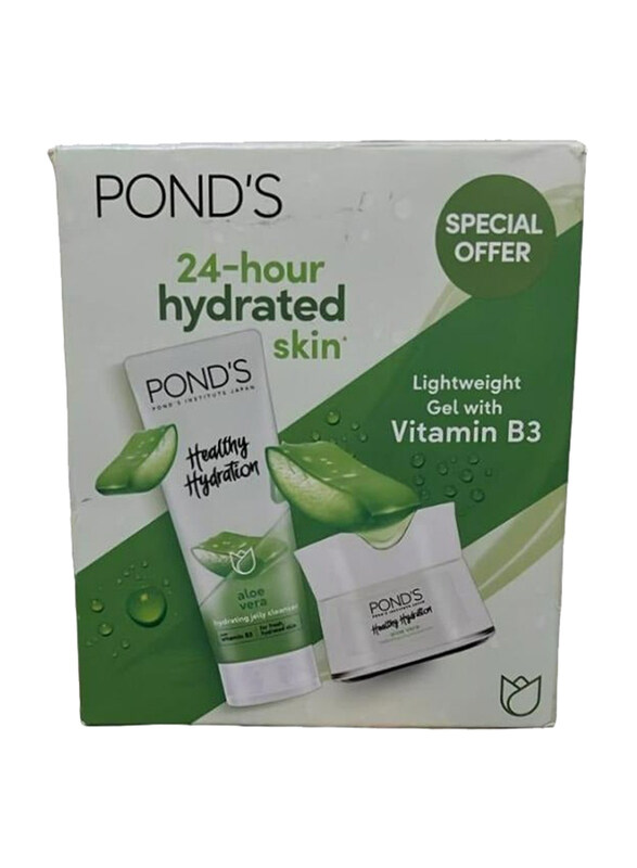 

Pond's Aloe Vera Hydrated Lightweight Gel with Vitamin B3, 2 Pieces