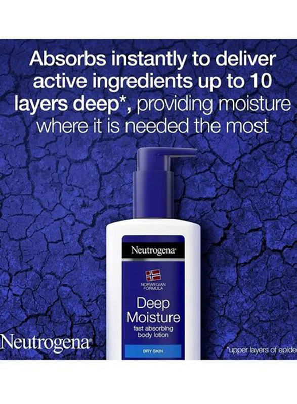 Neutrogena Naturals Deep Moisture Fast Absorbing Body Lotion, 400ml