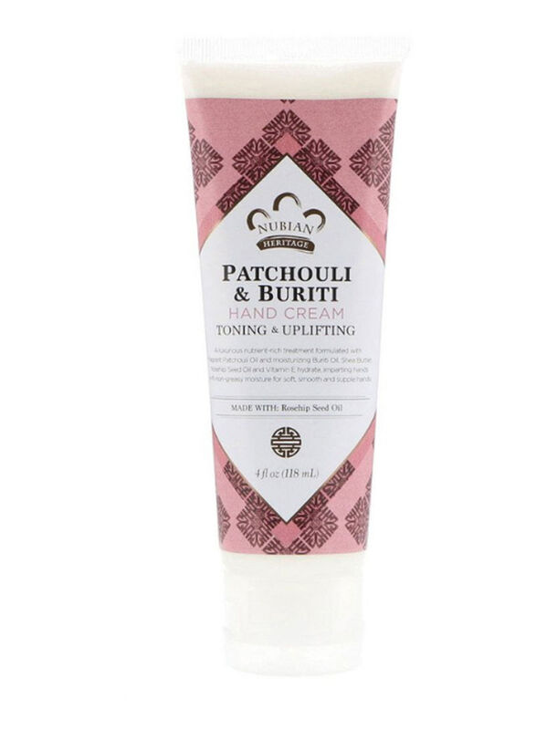 Nubian Heritage Patchouli & Buriti Hand Cream, 118ml