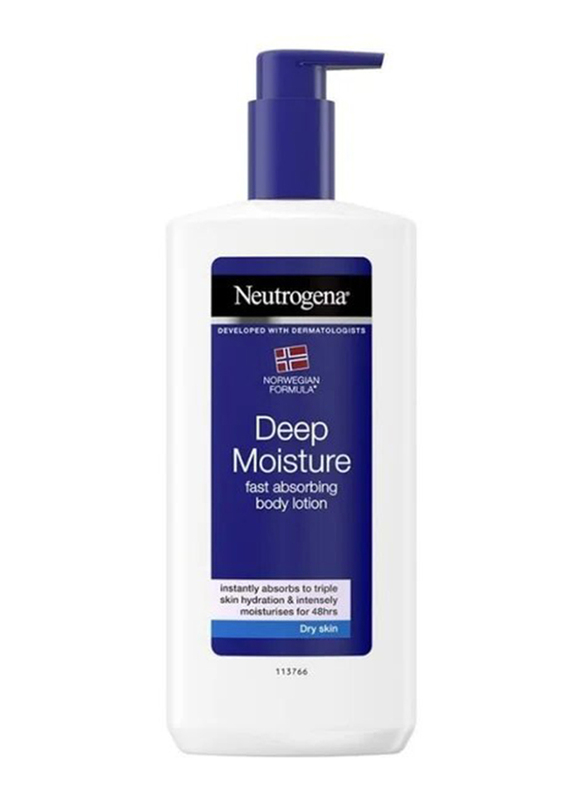 Neutrogena Naturals Deep Moisture Fast Absorbing Body Lotion, 400ml