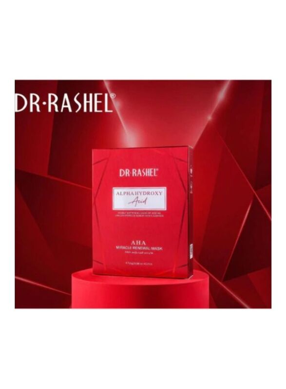 Dr. Rashel Alpha Hydroxy Acid AHA Miracle Renewal Mask, 25gm, 5 Pieces