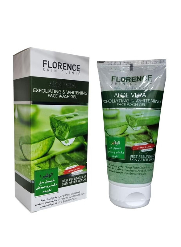 Florence Exfoliating Whitening Aloe Vera Face Wash Gel