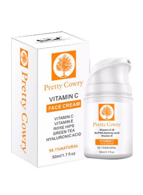 Pretty Cowry Anti Wrinkle Vitamin C Face Cream, 50ml