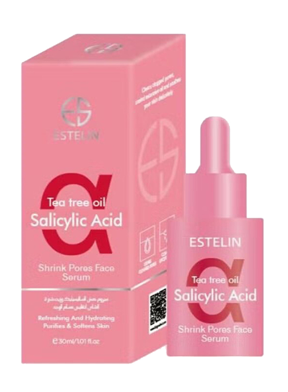Estelin Salicylic Acid & Tea Tree Oil Shrink Pores Face Serum, 30ml