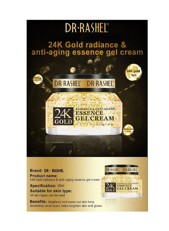 Dr. Rashel 24K Gold Radiance & Anti-Aging Essence Cream, 50gm