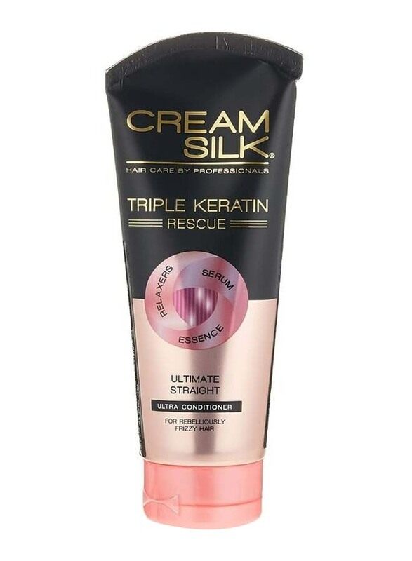 

Cream Silk Triple Keratin Rescue Ultimate Straight Conditioner, 340ml