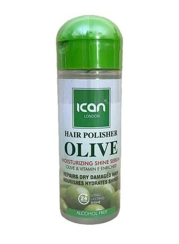 

Ican London Olive Hair Polisher Moisturizing Shine Alcohol Free Serum, 207ml