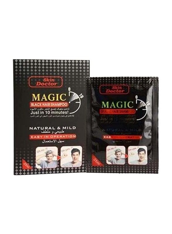 

Skin Doctor Magic Hair Shampoo, 5 x 25ml, Black