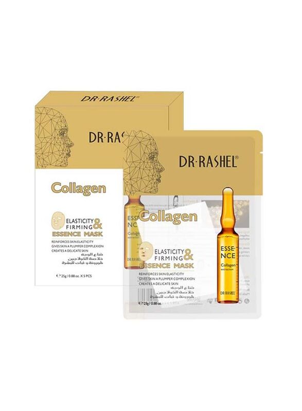 Dr Rashel Collagen Elasticity & Firming Essence Mask, 5 Pieces