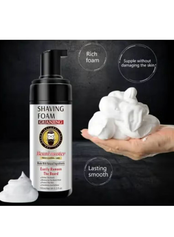 Guanjing Professional Natural Organic Mens Shaving Foam Cream, 150ml