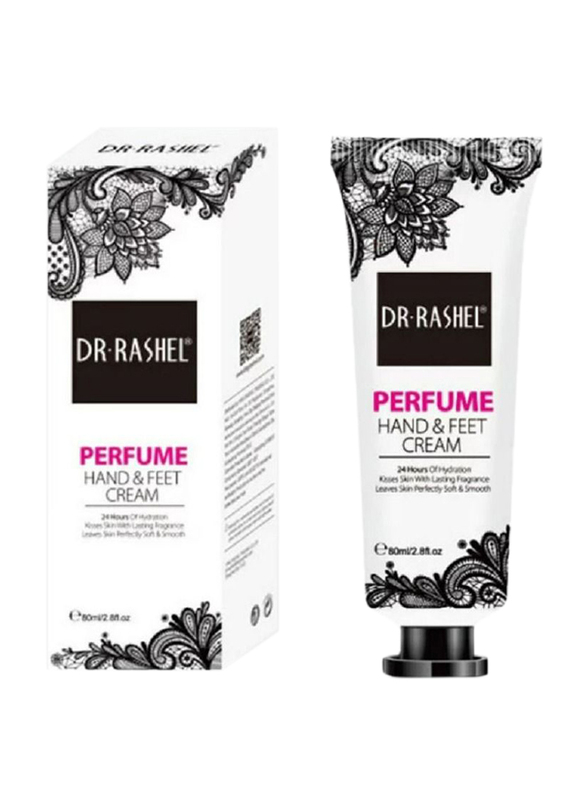 Dr Rashel Perfume Hand & Feet Cream, White, 80ml