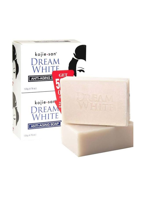 

Kojie San Kojie.san Dream White Anti-Aging Soap Bar, 135gm, 2 Piece