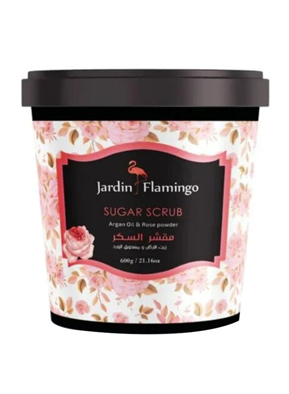 Jardin Flamingo Sugar Scrub Argan Oil & Rose Powder, 600gm