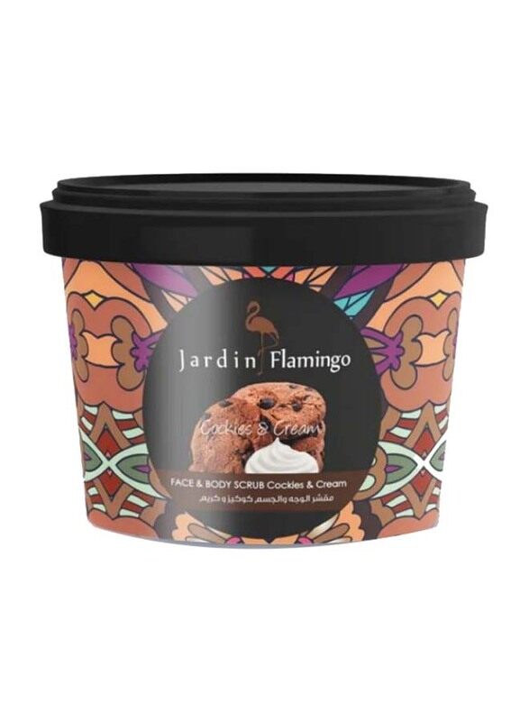 

Jardin Flamingo Cookies & Cream Face Body Scrub, 400g