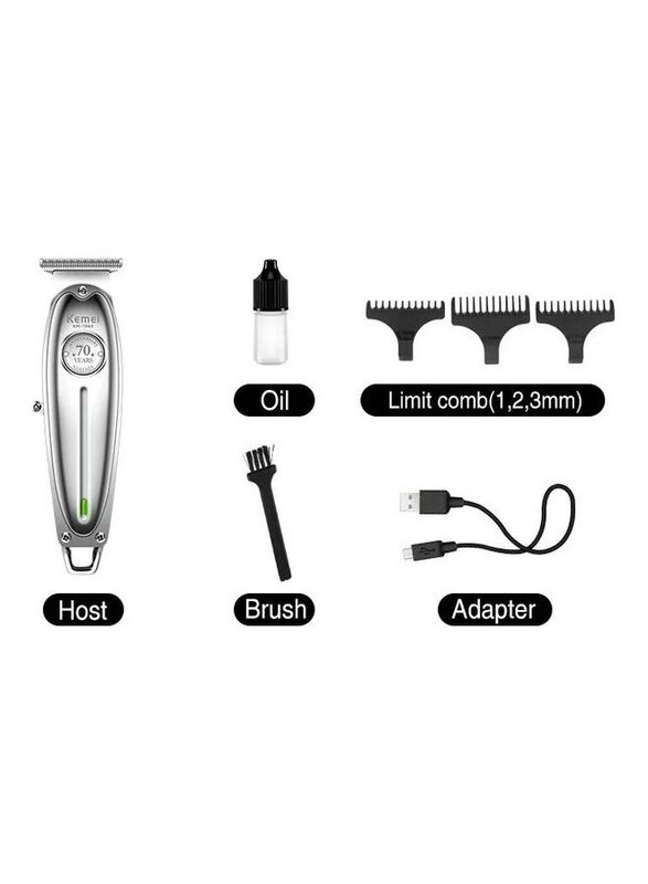 Kemei KM-1949 Professional Hair Clipper, Silver