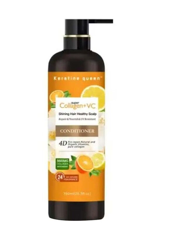 

Keratine Queen Super Collagen + VC Shining Hair Healthy Scalp Conditioner for All Hair Types, 750ml