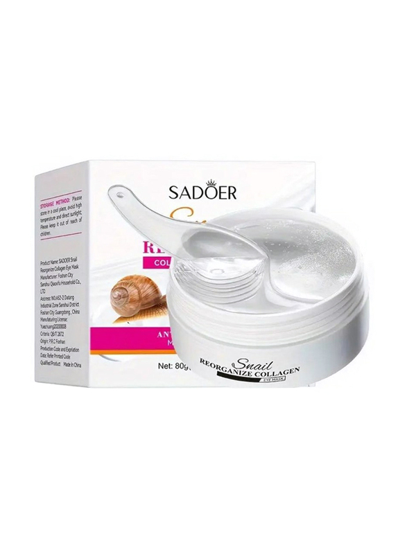 

Sadoer Reorganize Collagen Snail Eye Mask, 80 gm