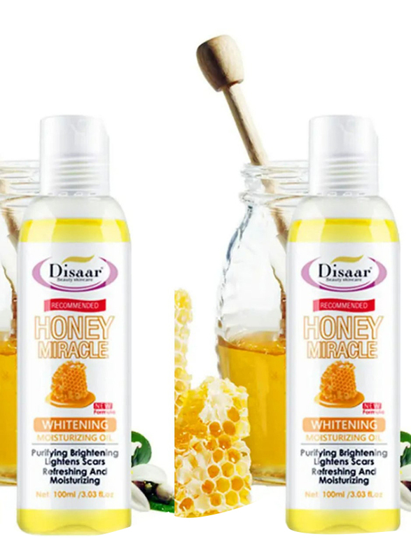 Disaar Honey Miracle Whitening & Moisturizing Oil, 2 x 100ml