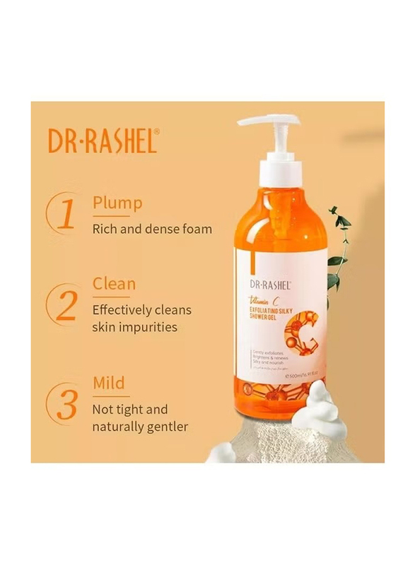 Dr. Rashel Silky Shower Gel With Vitamin C, 500ml