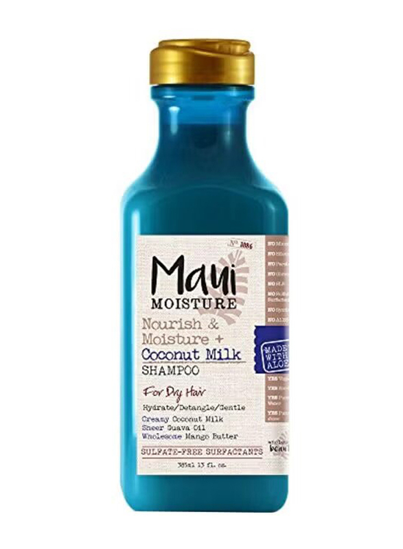 Maui Moisture Nourish And Moisture + Coconut Milk Shampoo for Dry Hair, 385ml