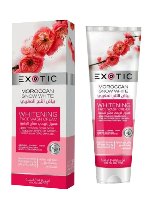 

Exotic Moroccan Snow White Whitening Face Wash Cream, 100ml