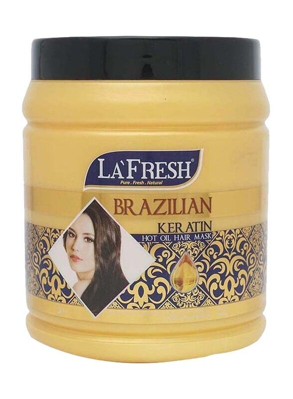 

La Fresh La'Fresh Brazilian Keratin Hot Oil Hair Mask for All Hair Types, 1000ml