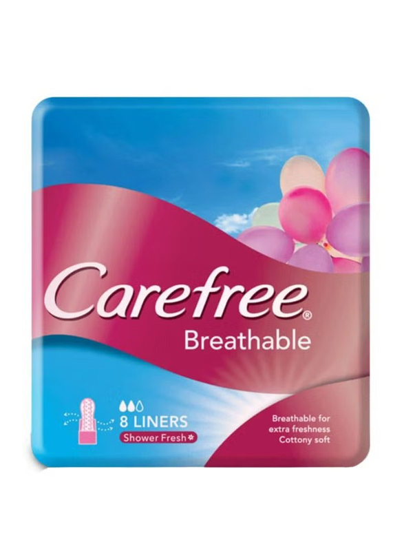 Carefree Pantyliner Super Dry Scented Sanitary Pads, 3 Pieces