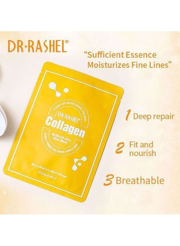 Dr. Rashel 5-Piece Collagen Multi-Lift Ultra Glow Mask, 125gm