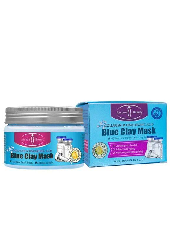 

Aichun Beauty Collagen & Hyaluronic Acid Blue Clay Mask, 150gm