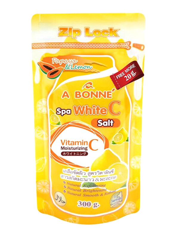 

A Bonne Papaya & Lamon Spa White Bath Salt, 300gm