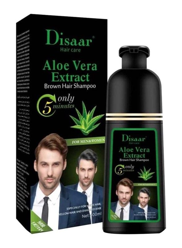 

Disaar Aloe Vera Extract Hair Shampoo, 400ml, Brown