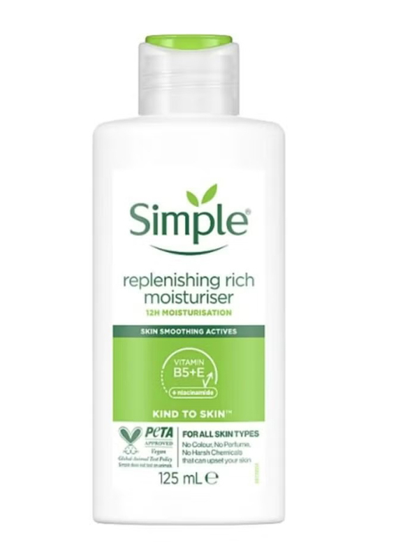 Simple Kind To Skin Replenishing Rich Moisturiser, 125ml