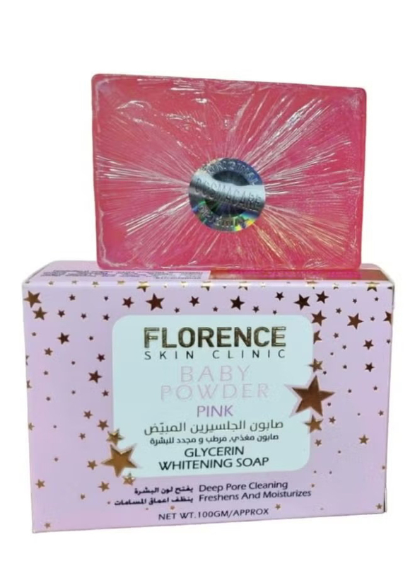 Florence Skin Clinic Baby Powder Pink Soap, 100g