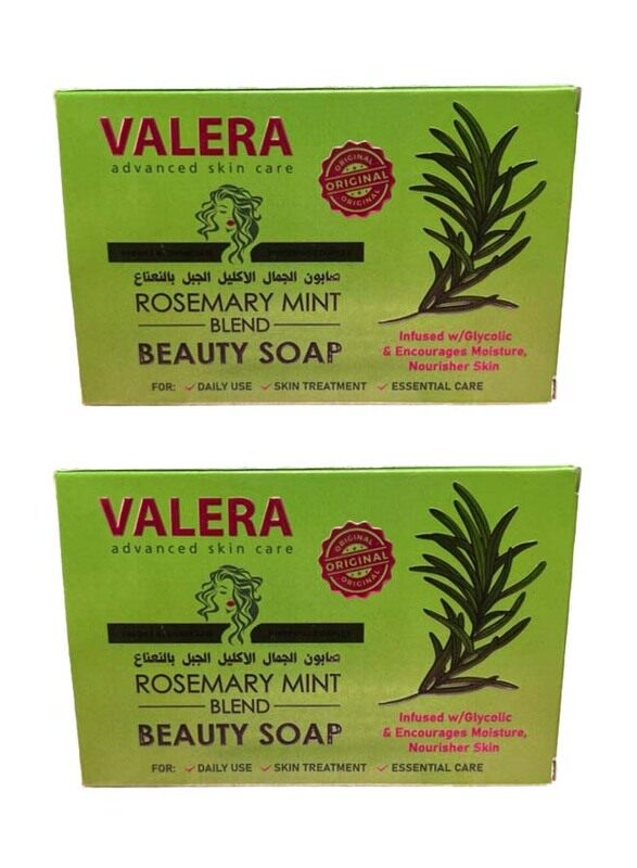 

Valera Rosemary Mint Blend Strengthening Beauty Soap, 2 Pieces