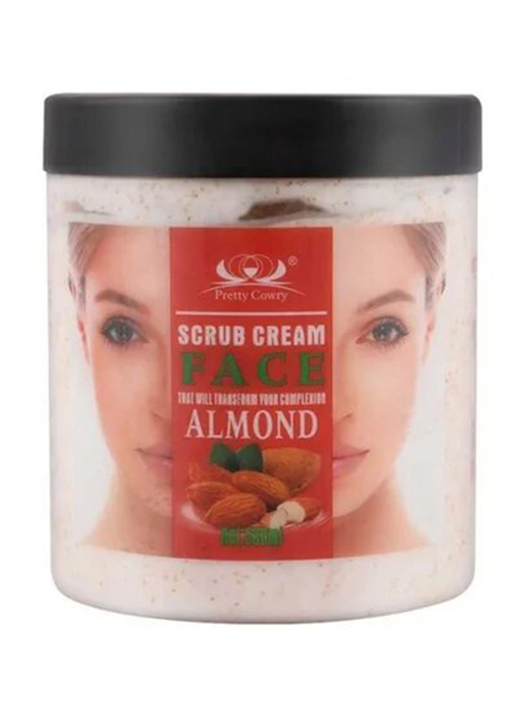 Pretty Cowry Face Scrub Cream Almond, 500ml