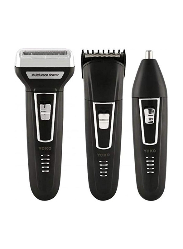 

Yoko 3-In-1 Rechargeable Trimmer, YK-6558, Black/White