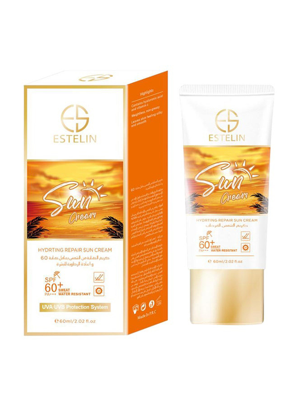 Estelin Hydrating Repair SPF 60+ Sun Cream, 60ml