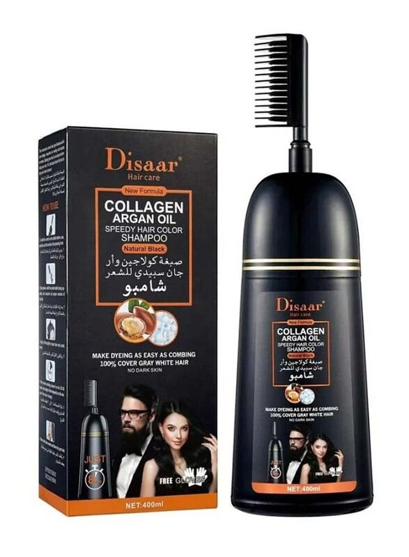 

Disaar Collagen Argan Oil Natural Black Hair Shampoo, 400ml