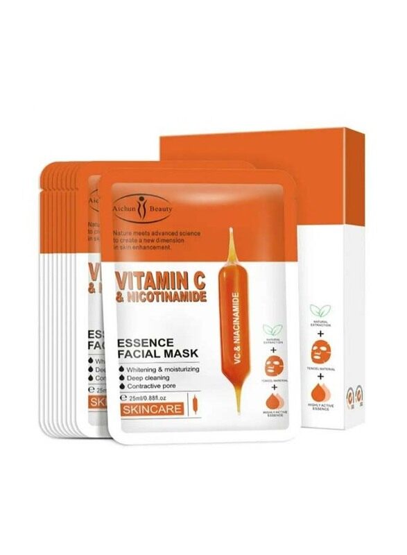 

Aichun Beauty Vitamin C Facial Mask, 10 x 25 ml