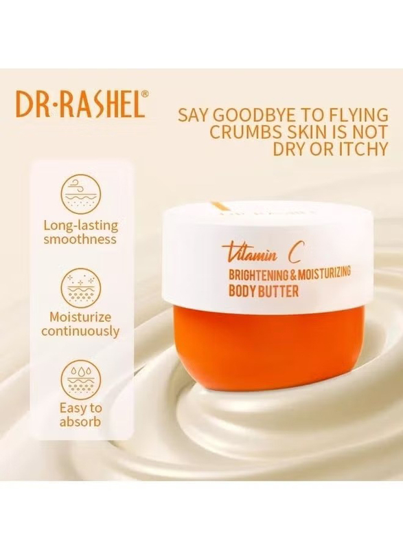 Dr. Rashel Vitamin C Brightening And Moisturizing Body Butter Cream, 250gm