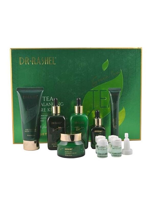 Dr. Rashel Green Tea Purify Balancing Skin Care Facial Kit, 25gm, 10 Pieces