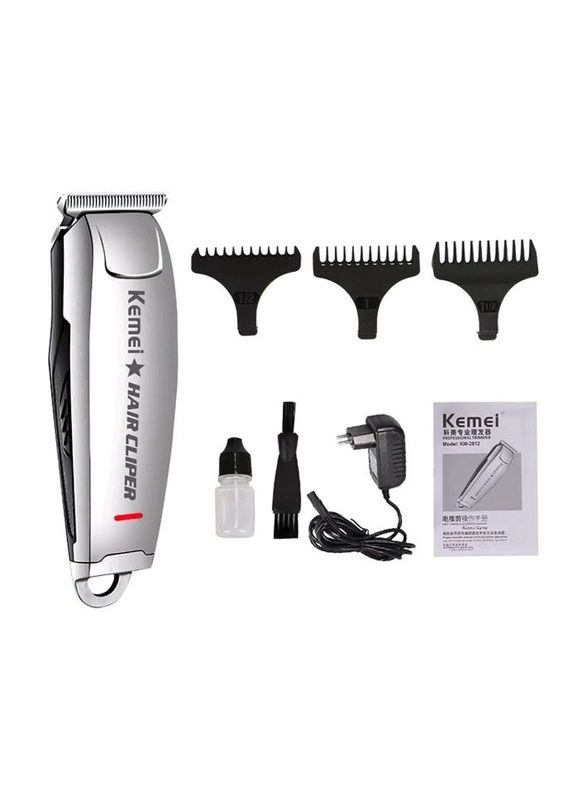 Kemei Professional Electric Hair Clippers, KM-2812, Silver