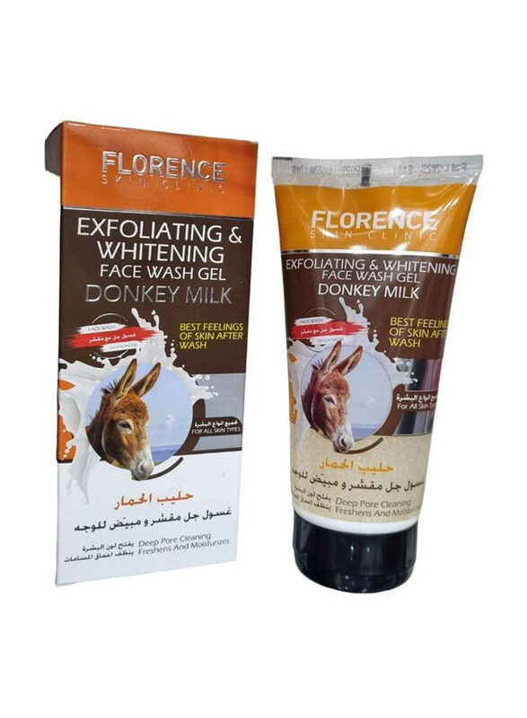 

Florence Exfoliating Whitening Donkey Milk Face Wash Gel