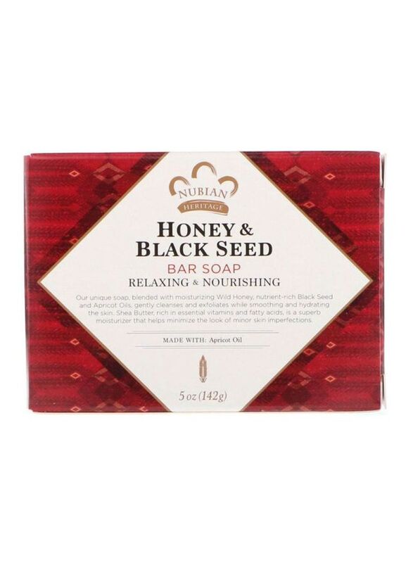 Nubian Heritage Honey & Black Seed Soap Bar, 142gm