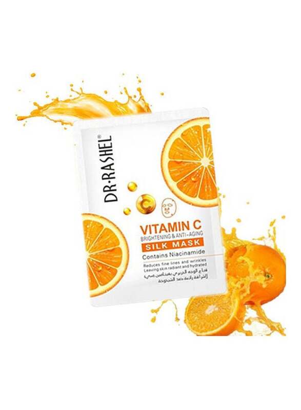 Dr. Rashel Vitamin C Brightening & Anti Aging Silk Mask, 5 Pieces