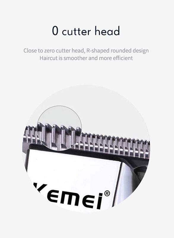 Kemei KM-5027 Electric Hair Clipper, Silver